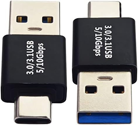 LEEHITECH USB C Машки НА USB Машки Адаптер, Тип-C Машки НА USB Машки Адаптер, USB C На Машки На Машки Адаптер За Синхронизација На Податоци