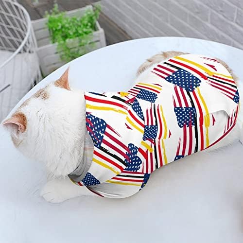Американско германски знаме миленичиња дуксери за зимска качулка со капа за кучиња мачки кутре облека симпатична печатена подарок