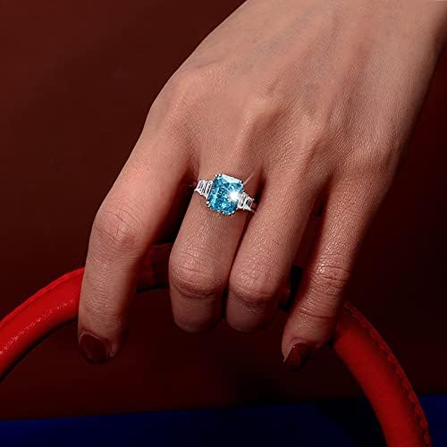 Womenенски ангажман прстени сина дијамантска свадба бенд за жени накит годишнина од цирконија ангажман прстени додатоци за венчавки