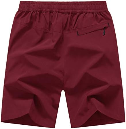 Атлетски шорцеви за машки басдум, тенки брзи суви џебови со лесен патент, кои трчаат шорцеви тенис на отворено спортски спортови