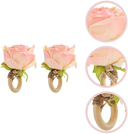 Најдобри прстени од салфетка прстени за салфетки летни украси 2 парчиња прстени за салфетка, свадбени маса за салфетка бендови Велигденска