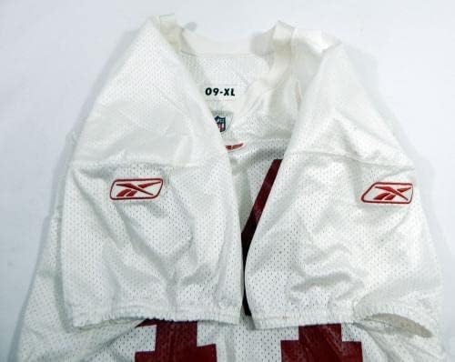 2009 Сан Франциско 49ерс Моран Норис 44 Игра користеше бела практика Jerseyерси XL 531 - непотпишана игра во НФЛ користена дресови