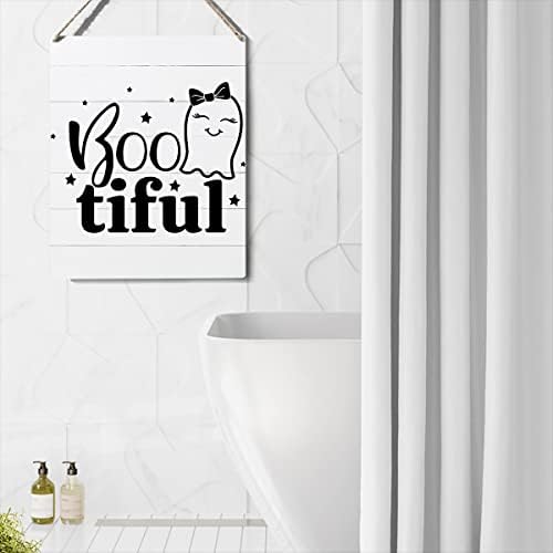 Boo Tifule Sign Farm House House House Plaque Wallид што виси постери Уметнички дела 10 ”x8” Совршена декорација на домот