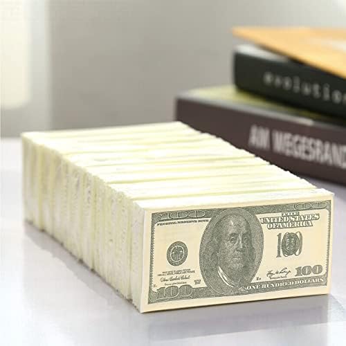 Сто американски долар сметка за салфетки за салфетка целосна печатење 2 еднострани, 40 парчиња 100 долари сметки