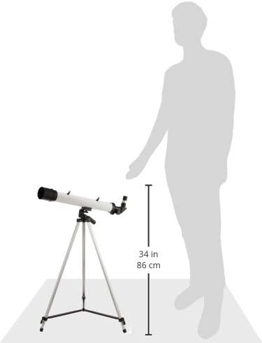 Мизар ТС-456 Астрономски Телескоп, Рефракција Зголемување, 30х, 75х, 45мм, Калибар Надморска Височина Статив Во Собата, За Почетници