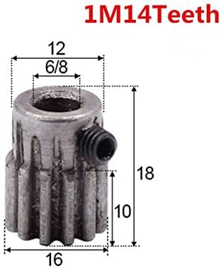 ЖЕНГГУИФАНГ ЗГФ-БР Спар Опрема Пинион 1М 14Т Мод 1 Ширина 6мм 6,35 мм 8мм 45 Челик Цпу Опрема Решетката Пренос Инд