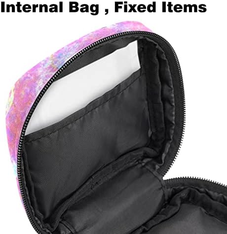 Торба за период на санитарна салфетка, санитарна торба за женски подлога санитарна подлога торбички за девојчиња дами, цртан филм морско животно розово октопод