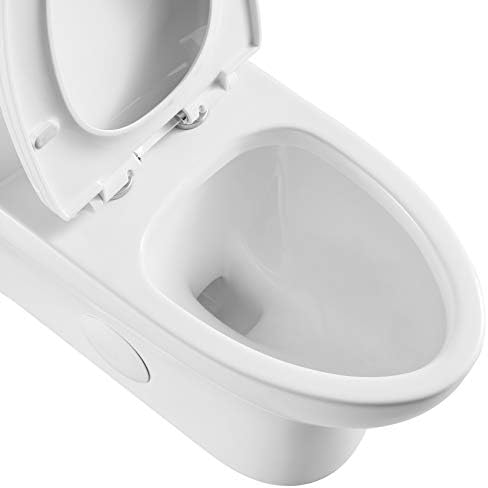 Едно парче тоалетот - Сарлаи издолжена висока удобност Висина Единечна црвена бела керамичка бања тоалет со меко седиште, скриен