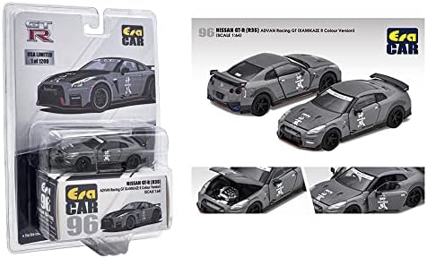 ERA CAR GT-R RHD Kamikaze R Grey Advan Racing GT Limited Edition на 1200 парчиња ширум светот 1/64 Diecast Model Car NS21Gtr96