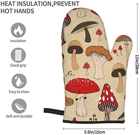 Различни Ракавици За Печурки За Печење Водоотпорни Нелизгачки Кујнски Ракавици Отпорни на Топлина За Печење Готвење Скара СКАРА