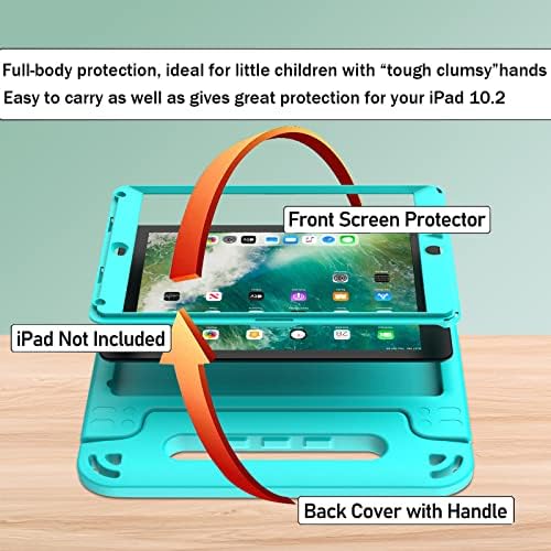 LTROP Детски Случај за iPad 6/5 Генерација, Ipad 9.7 Случај 2018/2017, Ipad Воздух 2 Деца Случај, Заштитник На Екранот, Шок-Отпорен