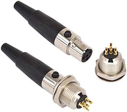 onelinkmore 4 Pin MINI XLR TA4F Машки Женски Панел Приклучок Приклучок Микрофон Аудио Приклучок Мини-XLR Конектор Мини XLR Приклучок, 4