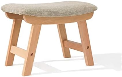 Општо едноставна столица, елегантна крива цврста дрво ткаенина дневна соба клупа за чевли Едноставен модерен дом мал клупа-фут-столче