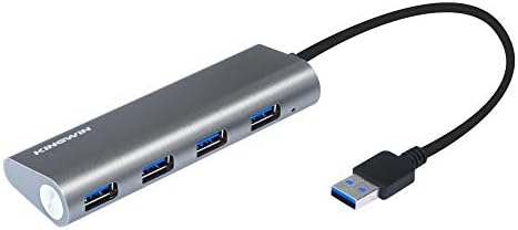 USB Центар 4-Порта Брзина Трансфер Kingwin Податоци Центар за Флеш Диск &засилувач; Читач На Картички На MacBook Pro, Mac Компјутер,