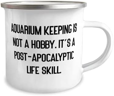 Смешно чување на аквариум, чувањето на аквариумот не е хоби. Тоа е пост-апокалиптична животна вештина, мотивациски роденден од пријатели