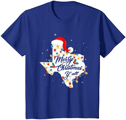 Среќен Божиќ, Yall, Тексас држава Тексан празник мажи жени деца маица