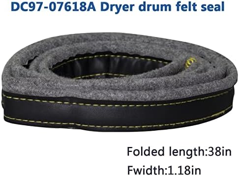 DC97-07618A Drumer Drum Felt Falled Dispent Kit за Samsung Faners го заменува AP4453798, 3998155, PS4218879, PD00025731