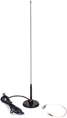 Автентична Вистинска Нагоја UT-72 Супер Вчитување Серпентина 19-Инчен Магнетни ПЛАНИНАТА VHF/UHF Антена PL-259, Вклучува Дополнителни SMA Адаптер