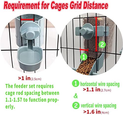 Бносдм Зајак Автоматски Храна Фидер И Вода Диспензерот Зајаче Гравитација Хранење Станица Водоотпорен Сет Виси Само-Издавање Фидер За Порове, Заморчиња Шиншили М?