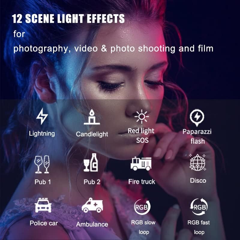RGB ПРЕДВОДЕНА Видео Светло Стапче, LUXCEO Затемнето LED Фотографија Светлина Стап со 29 до 81 Светлина Штанд &засилувач; Топката Главата, Фотографија