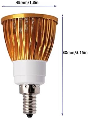 YDJoo E12 LED COB Рефлектор Сијалица 3W LED Светилки 30W Халогена Сијалица Еквивалентно Рефлектор Светилки Netural Beate 4000k E12