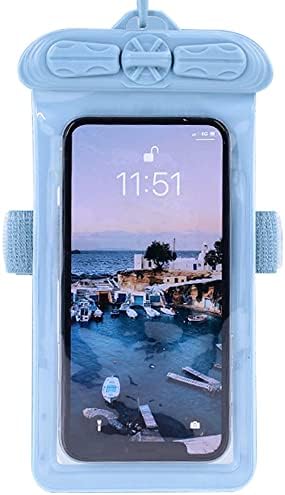 Ваксон Телефон Случај, Компатибилен Со Huawei Honor X6s Водоотпорна Торбичка Сува Торба [Не Заштитник На Екранот Филм ] Сина