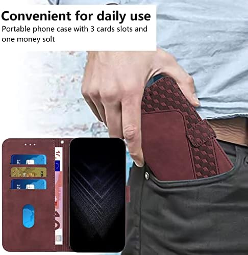 Заштитна кутија за паричник на футрола Компатибилен со Xiaomi Poco X4 Pro 5G, гроздобер PU кожа Телефон случај магнетна флип фолио кожа