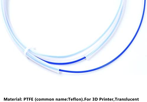 Stubotar ptfe Teflon Tube 5 метри/ 16.4ft 2mm ID x 4mm OD за 1,75 филамент Bowden 3D печатач - бела цевка од тефлон + ptfe teflon