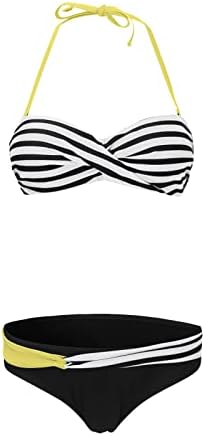 Женски костуми за капење бикини долги врвови за капење костум за капење на пливање во бикини жени костими за капење притискаат две