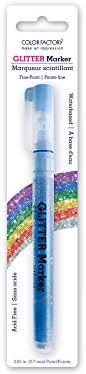 Lивеејќи во боја на сјај за боја на фино точка, 0,7 мм, суштинска алатка за боење на возрасни, живописна боја, сина