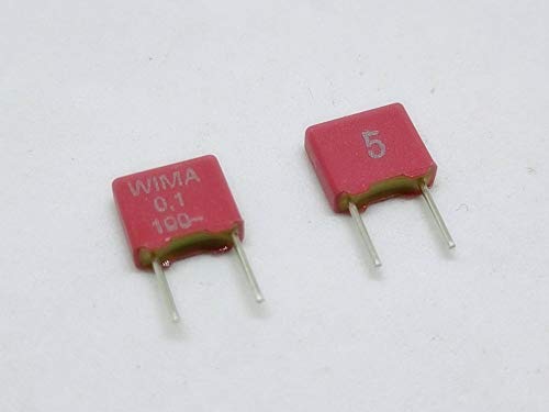 10 парчиња 0,1UF 100NF 104 100V WIMA MKS2 Аудио одделение метализирано полиестерски кондензатор