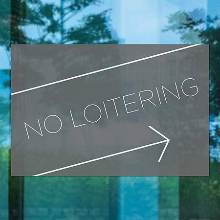 CGSignLab | Не Lootering-Основни Црни Јасно Прозорец Прицврстување | 30 x20