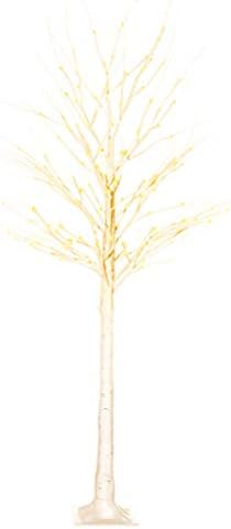Предводена светлина од дрво од бреза Креативни светлечки светилки Новогодишни светла Декоративна ламба забава фаворити
