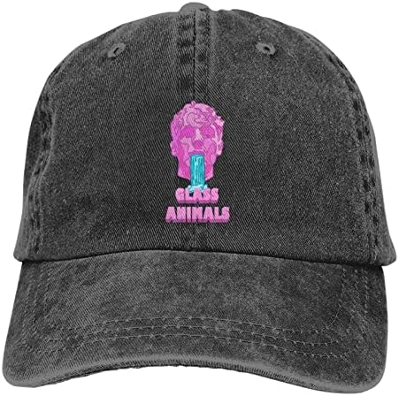 Стаклен бенд животни бејзбол капа за мажи жени гроздобер бејзбол капи на отворено спортско памучно памучно капаче црно