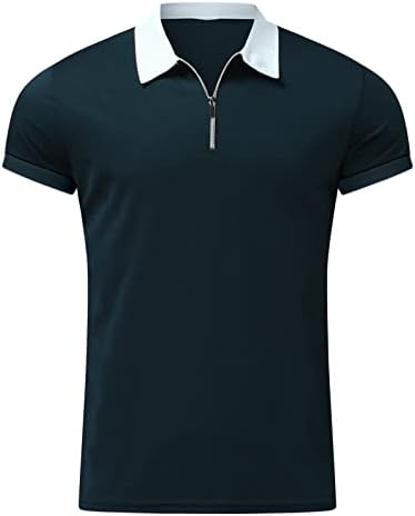 Летни обични кошули за мажи памучни графички печатени кратки ракави патент јака, приморска кошула на плажа, тенок вклопат врвови