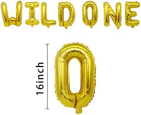 16 ”диви една роденденска балони, диви една фолија букви балон, бебе девојче момче 1 -ви роденденска забава за декорација