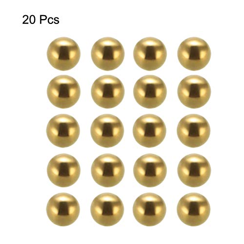 uxcell 10 mm прецизност цврсти топки со лежишта од 20 парчиња