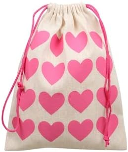 Валентин розови срца торби за подароци/вреќи 2 компјутерски сет/пакет