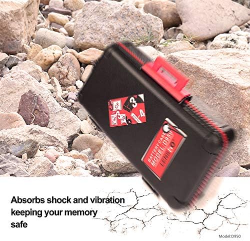 Случај за мемориска картичка за батерии на батеријата на Lensgo, кутија за заштитени картички, отпорен на вода, компактен кутија