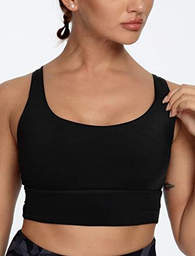 Queenieke Womens Yoga Sports Bra светлина поддршка, бесплатно да се биде градник 77889