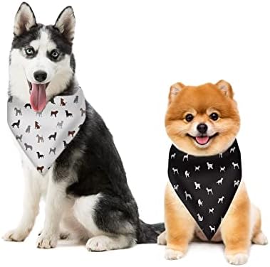 Jeiento среќно велигденски кучиња бандани реверзибилни прилагодливи шалови за одмор на триаголник за мали средни големи дополнителни