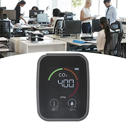 Дигитален монитор за квалитет на воздухот USB полнење TVOC HCHO јаглерод диоксид детектор Висока точност и заштедете простор за канцеларии, домови,