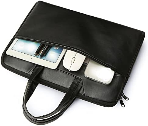 ZLVWB чанти кожени мажи чанти лаптоп канцеларија торба црна документи портфолио торба дизајнер