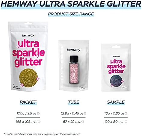 Hemway Premium Ultra Sparkle Glitter Multi alt Metallic Flake for Arts Crafts Nails Cosmetics смола Фестивал лице - бронзено кафеава