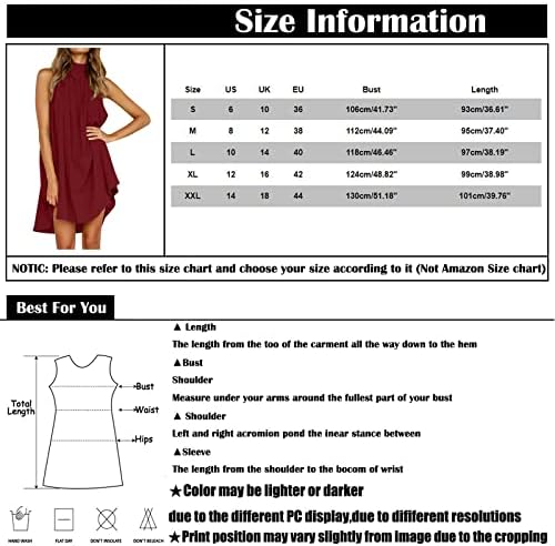 Фустани за одмор за жени, женска мода печатена плетена половината без ракав фустан без ракави