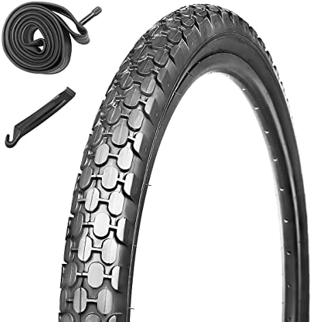 Yiroad велосипед гума, 26 x 2,125 инчи виткање велосипед гума, комплет за замена на гуми за велосипеди за крстосувачи на плажа крстарење