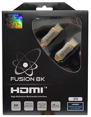 Fusion8k HDMI 2.1 Кабел Поддржува 8K @60Hz И 4K @120hz Компатибилен Со Сите Телевизори, BluRay, Xbox СЕРИЈА X, PS5