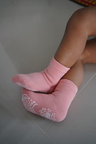 РЕЛАТИВЕН Не Лизгачки Анти Лизгачки Памучен Фустан Чорапи На Екипажот Со Костец За Бебиња Доенчиња Деца Девојчиња