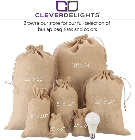 Cleverdelights 10 x 14 торбички со закопчување со влечење - 6 пакувања