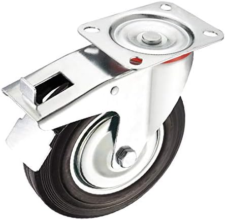 X - DREE 4 Пакет 8-инчен Тркало Сопирачка, Вртливата Горната Плоча, 507 фунти. Капацитет На оптоварување Секој (пакет де 4 руедас